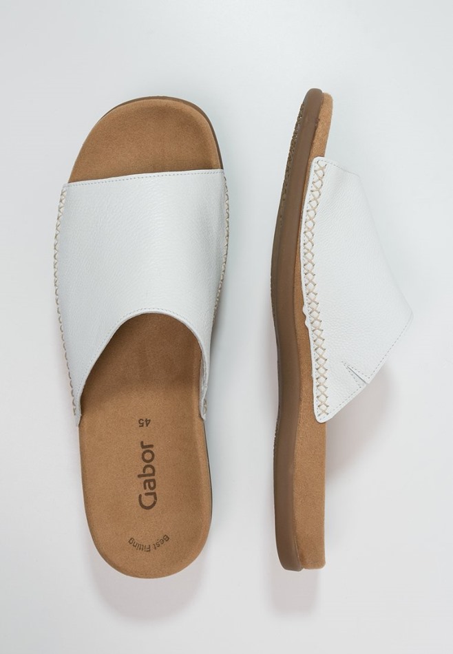 Gabour | Mules Blanches Exclusives